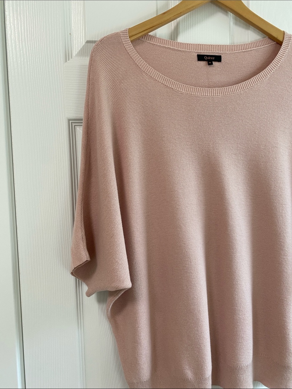 Quince Lightweight Cotton-Cashmere Dolman Sweater XL - Picture 4 of 11